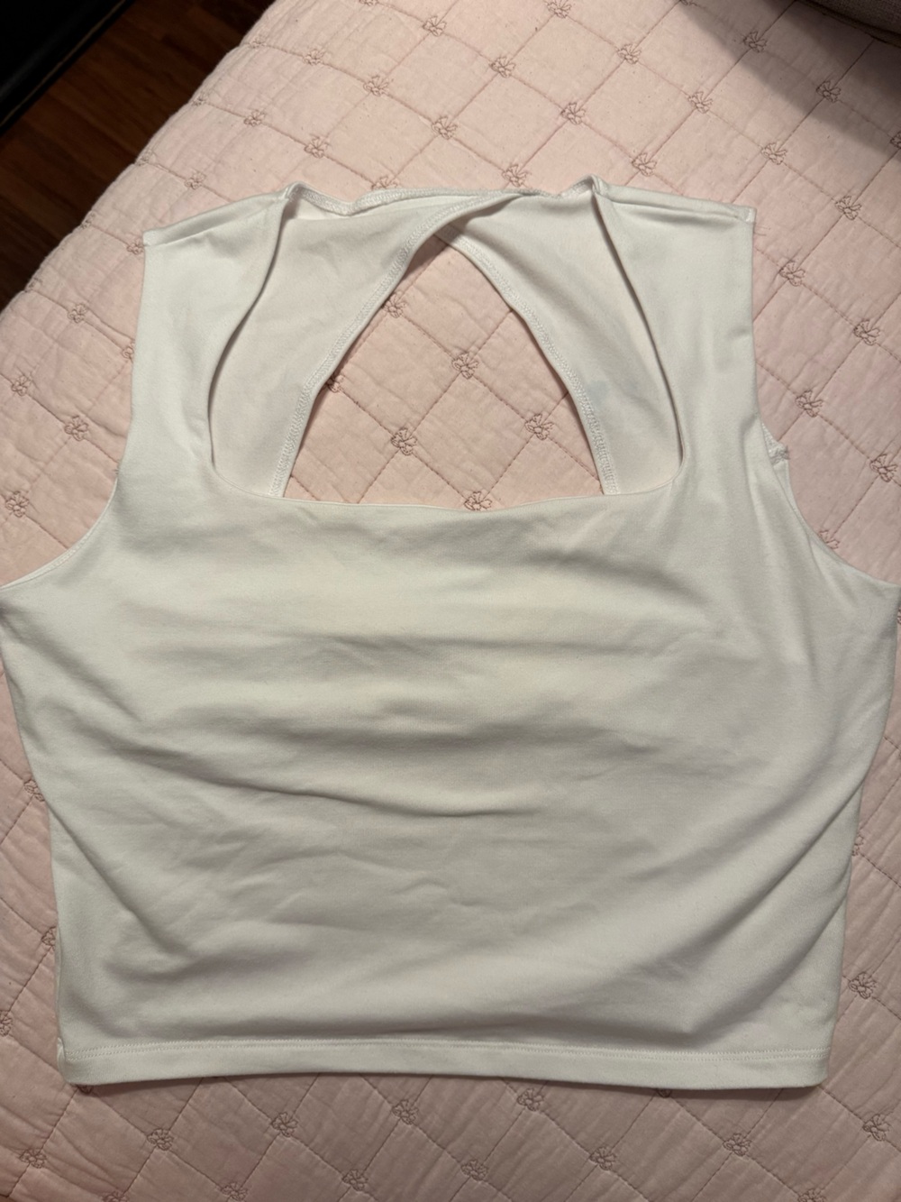 Hollister White  Crop Top